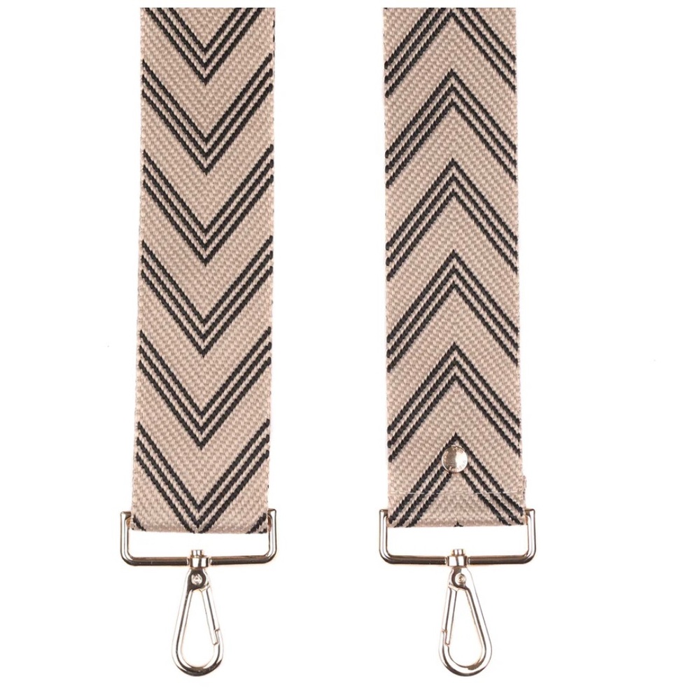 new pom pom london • chevron bag strap